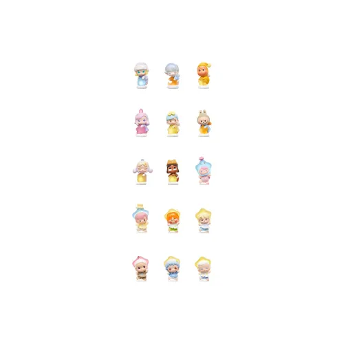 POP MART Bubbles Cute Beads Illuminate The Night Sky Collection Фигурка Слепые коробки Один Mystery Коробка Целая коробка 15 шт