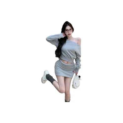 Dippanis Топ+Юбка Женские Комплекты Юбка