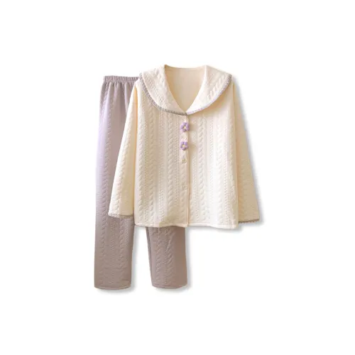 WANANNI Пижамный комплект Женский Белый