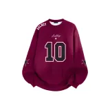 Бордовый Тяжелый Полиэстер-Хлопок