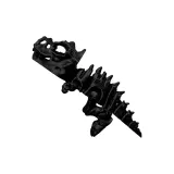 Черная мини фигурка динозавра Action