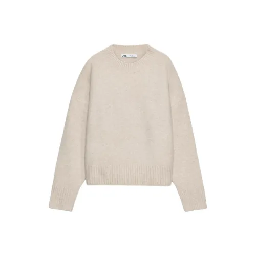 ZARA Белые Женские Свитера