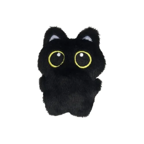 Деревянные шары Черный кот Уголь Шар Плюшевый Брелок 10 см Высота