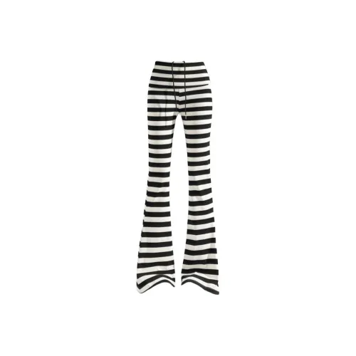 Nathania Черно-белые полосы Женские Повседневные Брюки