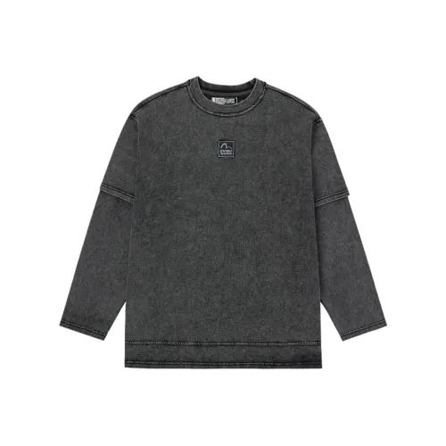 EVISU Черная футболка с принтом "Повсюду" для мужчин