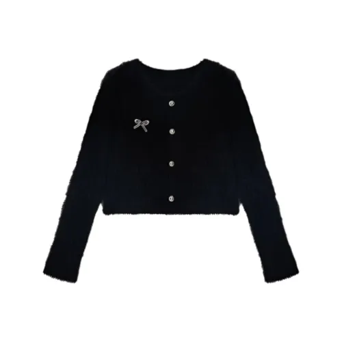 Wang Leshi Черный Женский Трикотаж