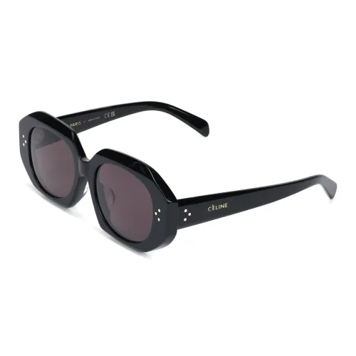CELINE Пластиковая оправа нерегулярная форма солнцезащитные очки женские черный