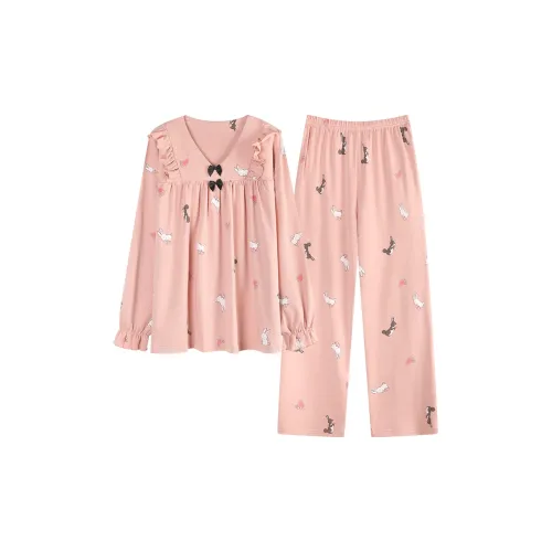 FENTENGCARE Розовый Женский Пижамный Комплект
