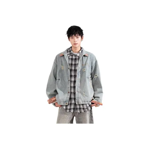 QEWBG Синий Унисекс Куртки