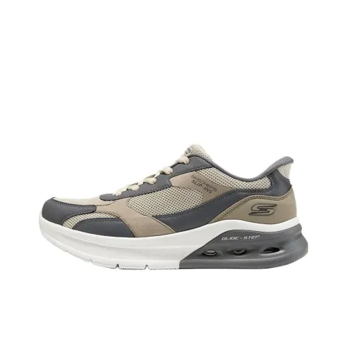 Skechers BOB'S MENS Низкий Топ Беговые кроссовки Мужские Темно-серый Коричневый Умбра