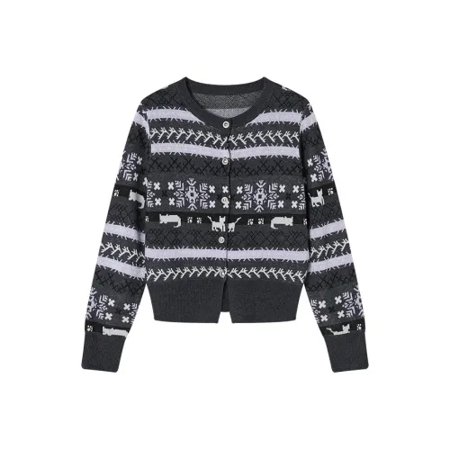 XIANGYING Лава Серый Женские Свитера