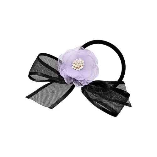 ROYALSASA Шелковый шифон Резинка для волос Женская