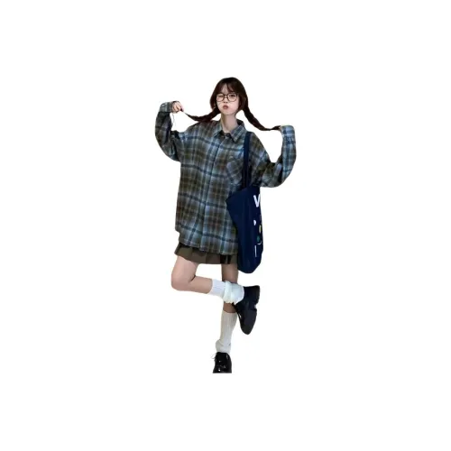 MUMUTU Синий Унисекс Рубашки