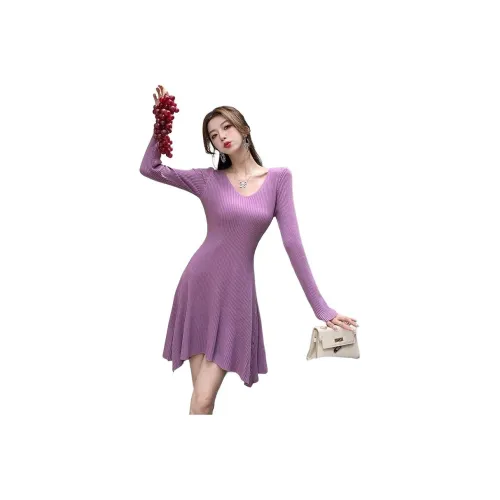 ЮЙЧЖАОЛИНЬ Длинное платье с длинными рукавами женское