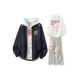 Темно-синий, синий + белый + светло-серый, штаны