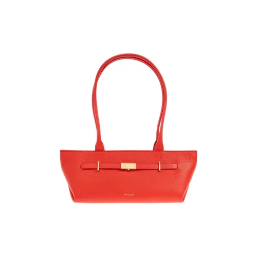 DeMellier Кожа Сумка через плечо Маленькая Женская POPPY Красная