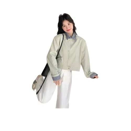 AHRTB Светло-серый не кожа женские куртки