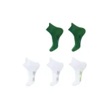 Носки Crew White 3, White Green 2