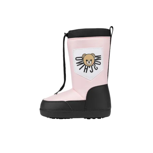 MOSCHINO Тедди Детские зимние сапоги Розовый Детский