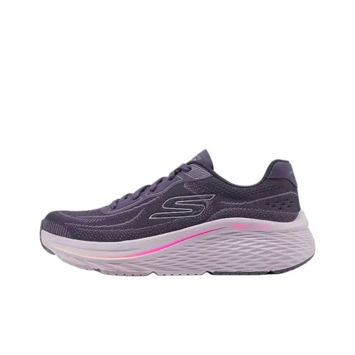 Skechers Max Cushioning Поддерживающие и Эластичные Низкие Кроссовки для Бега Женские Темно-фиолетовые