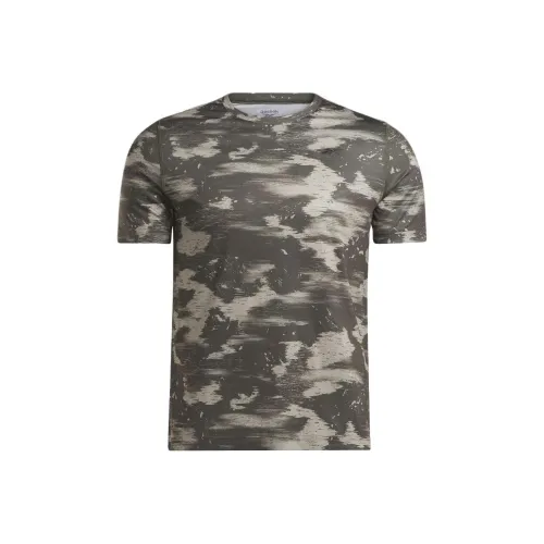 Reebok Training CAMO T Shirt Мужская Армейский Зеленый