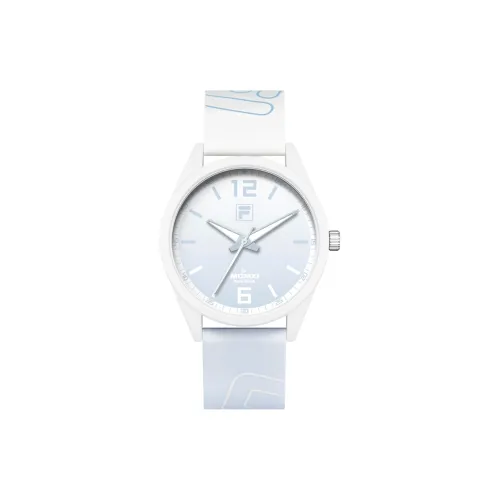 FILA 6485 Collection Наручные часы Кварцевый механизм Силиконовый ремешок 43 мм Синий циферблат Женские часы