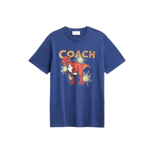 COACH Синий Мужской T-Рубашки