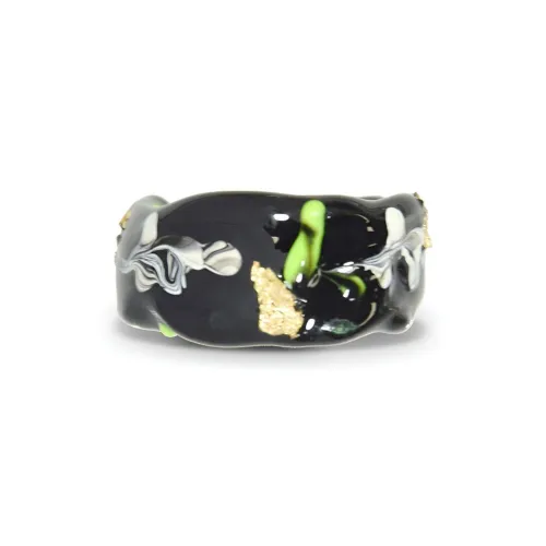 AWE Титановая сталь Многоцветный Эмаль Капля Глазурь Открытое Конец Кольцо Женское