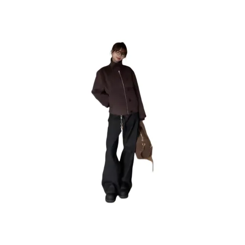 TUOFEI Коричневый Унисекс Куртки