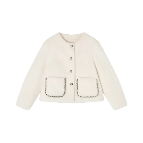 XIANGYING Цапельно-белый Женские Меховые изделия