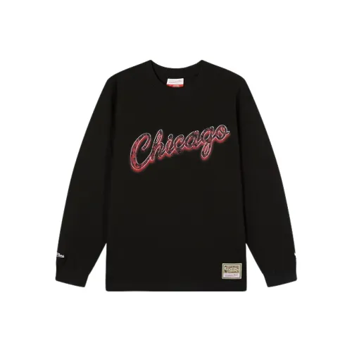 MITCHELL NESS x NBA Футболка Унисекс Черный Белый Серый