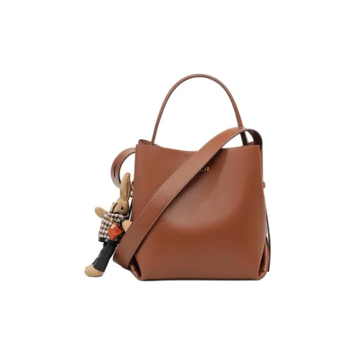 PT'SON Сумка из коровьей кожи женская карамельного цвета