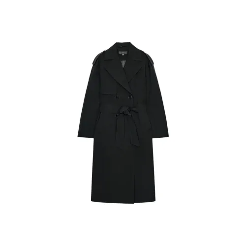 ZARA Черный Женский Тренч