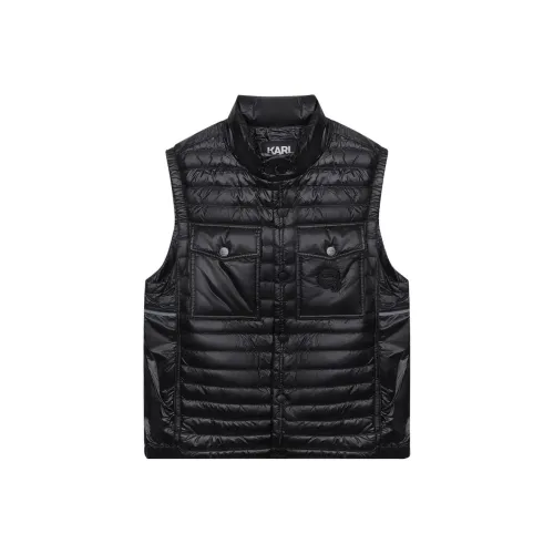 KARL LAGERFELD Karl Lagerfeld Jeans Черные Мужские Жилеты