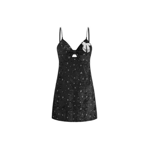 MY BODY Ромб Черный Женские Ночные сорочки