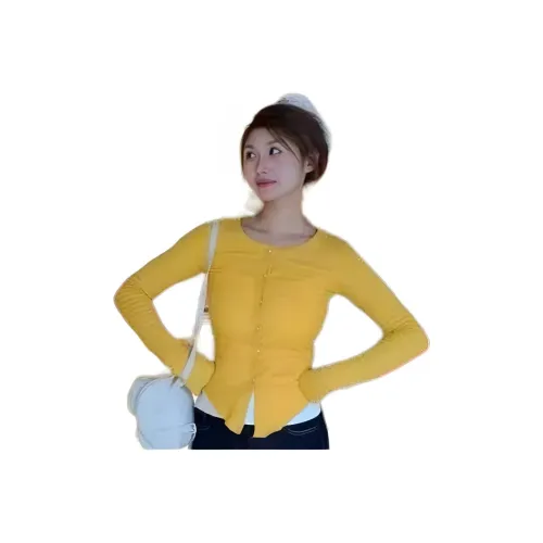 HKPXR Желтый Женский Трикотаж