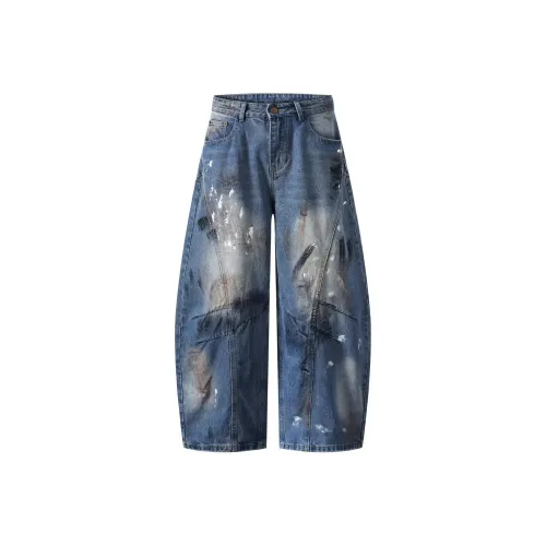 KAIZZGAO Синий Мужской Джинсы