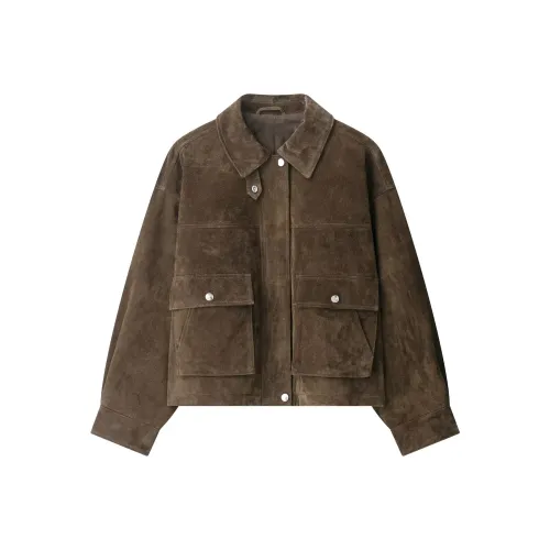 Devanro Оливково-зеленый Женские Куртки