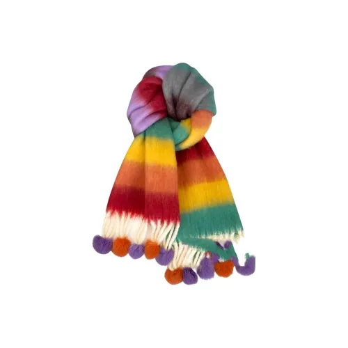 EEEENO Полиэстер Трикотаж Шарфы Женские