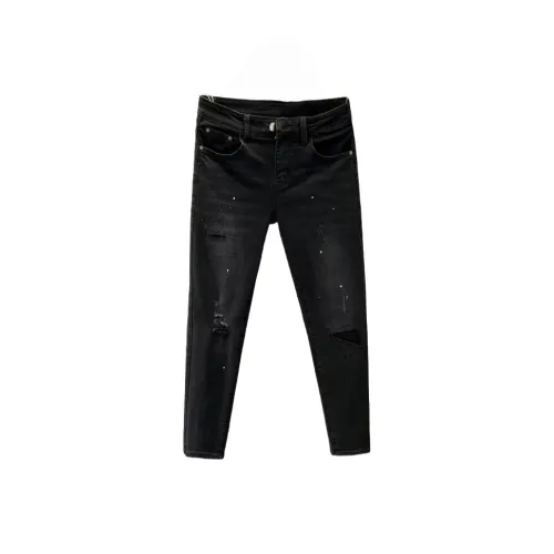 ZMHT Черные Унисекс Джинсы