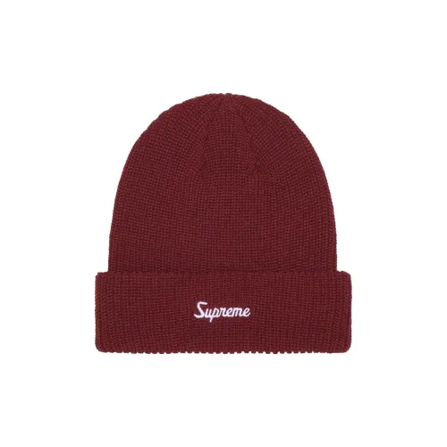 Supreme Шапки-бини Унисекс Бордовый Светло-синий Черный Серый Морской синий Коричневый Красный
