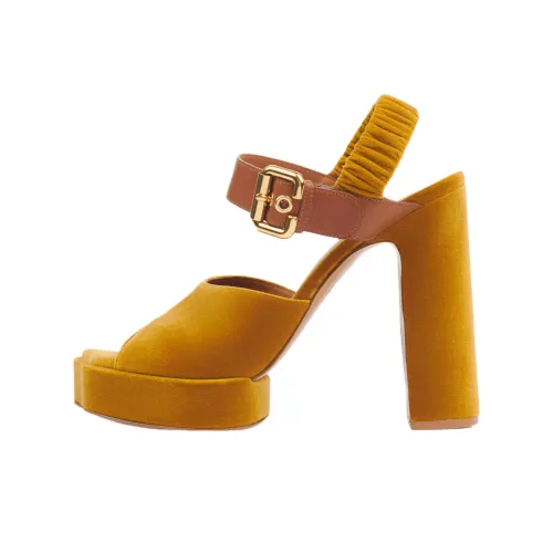 Chloe Aria One Ремень Сандалии 12,5 см Женские Желтые