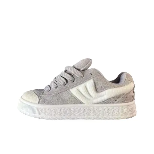 MXGM Износостойкий Легкий Дышащий и Противоскользящий. Низкий Топ Скейтборд Кроссовки Женские Серые