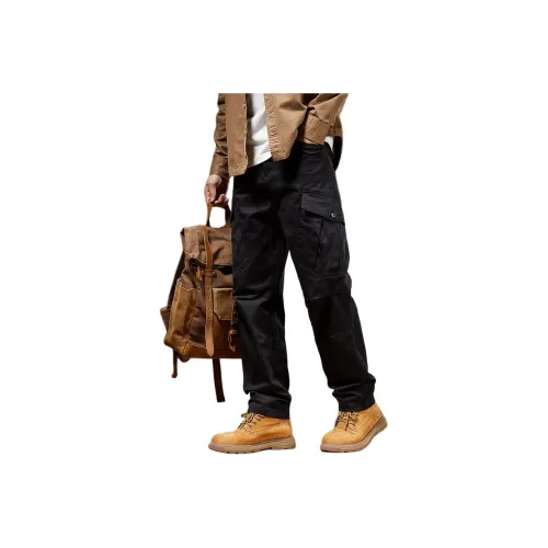 ZENGZHI Карго Брюки Свободный крой Прямой крой Унисекс