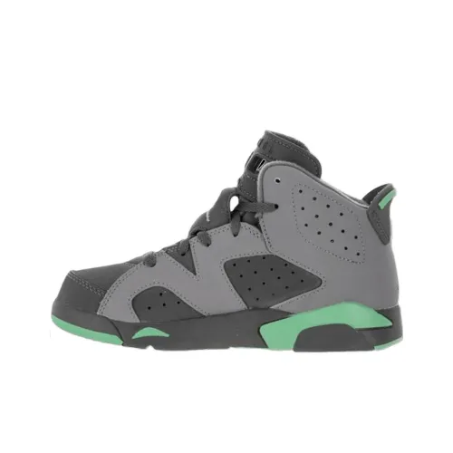Jordan Air Jordan 6 MID Топ Детские Баскетбольные Кроссовки Серый Подростки
