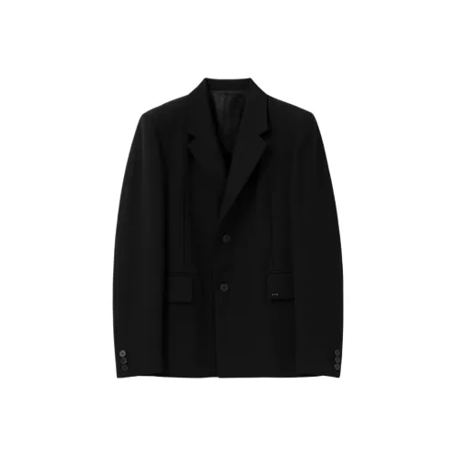 WOOYOUNGMI FW25 Черный Шерстяной Одинарный Куртка Бизнес Костюм Мужской