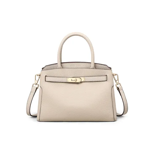 EBLAN Корова Кожа Сумка Женская Белая Хаки