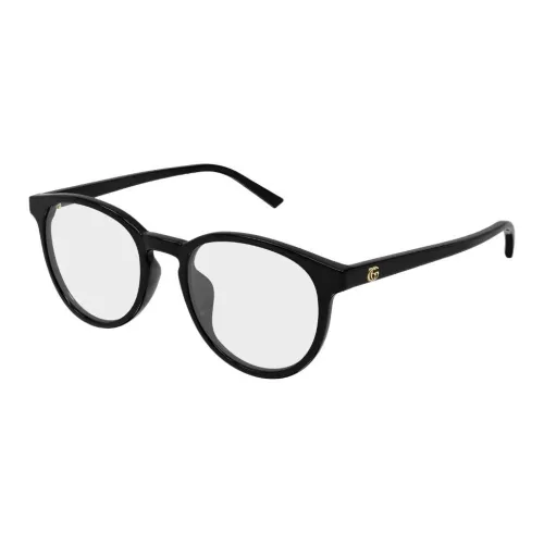 GUCCI Переработанные ацетатные круглые очки с диоптриями женские черные