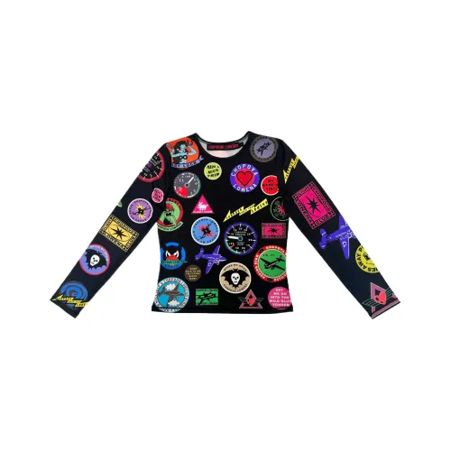 CHOPOVA LOWENA Черные Женские T-рубашки