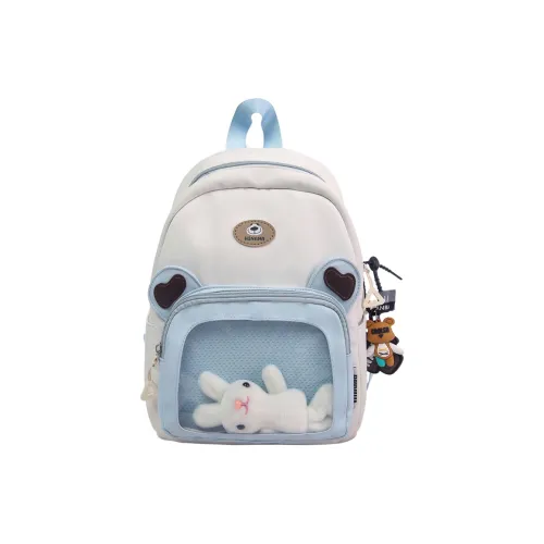 WXRX Нейлон Рюкзак Стандартный Женские Белый Желтый Розовый Хаки Черный